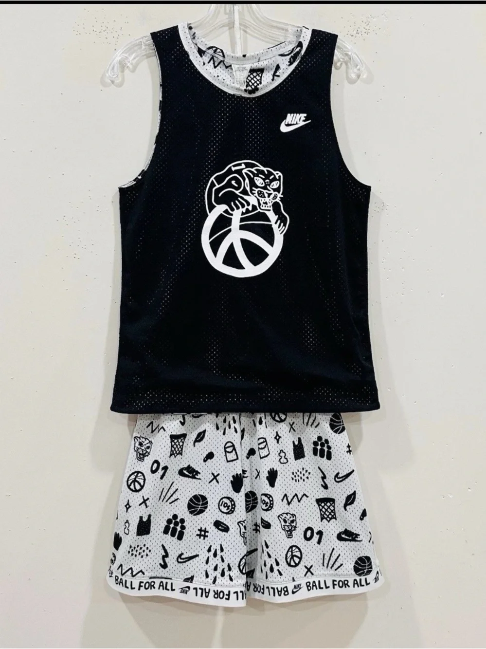 Nike‎ Culture Of Basketball Reversible Jersey Shorts Set Boys Size M